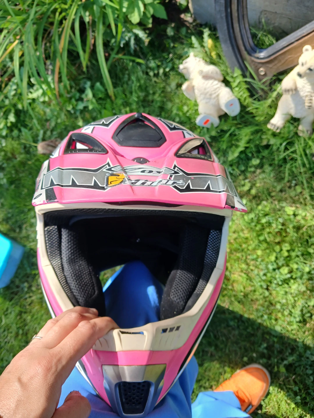 Zox Motocross Helmet Pink