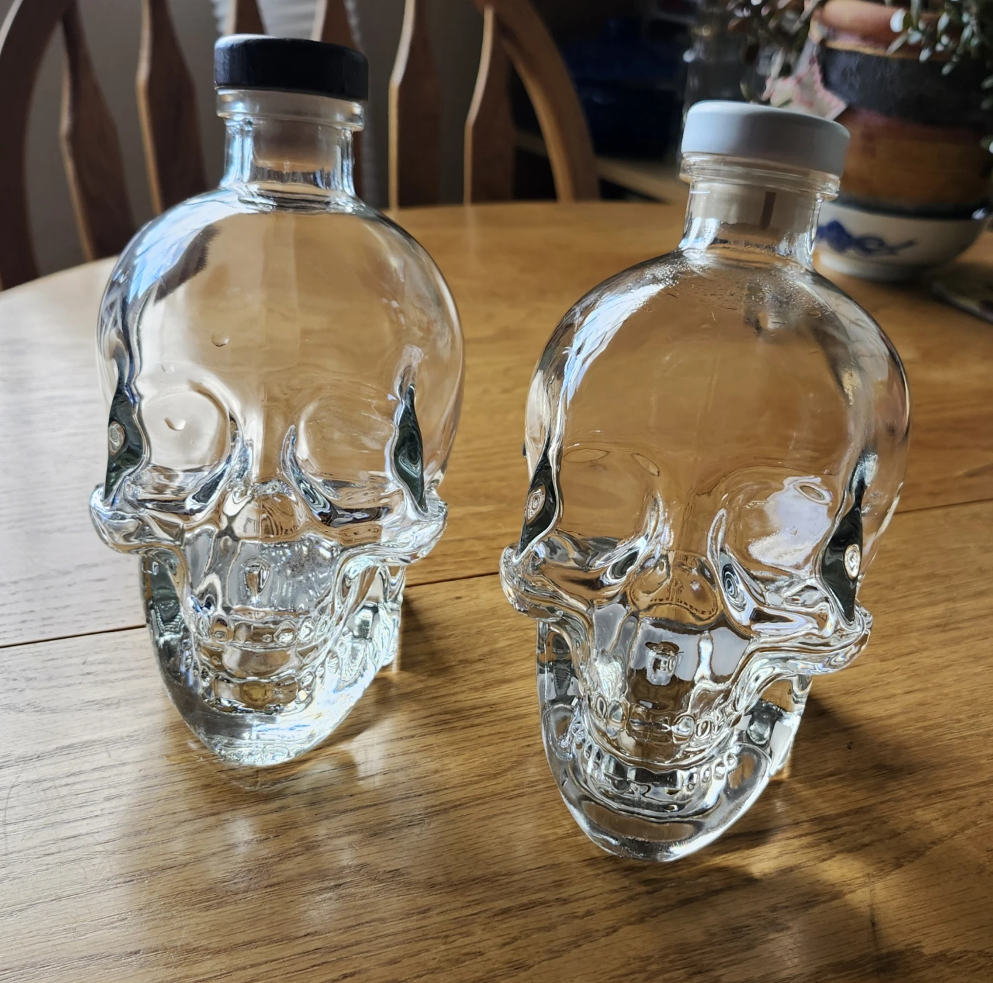 Two Crystal Head Vodka Empty Glass Bottles - photo 3