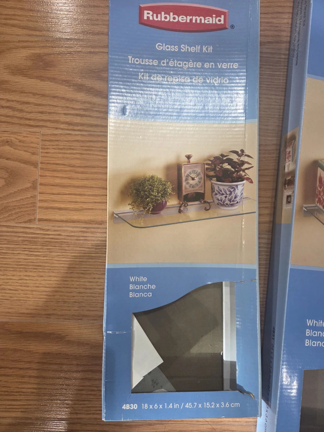Two Rubbermaid Glass Shelf Kits - photo 2