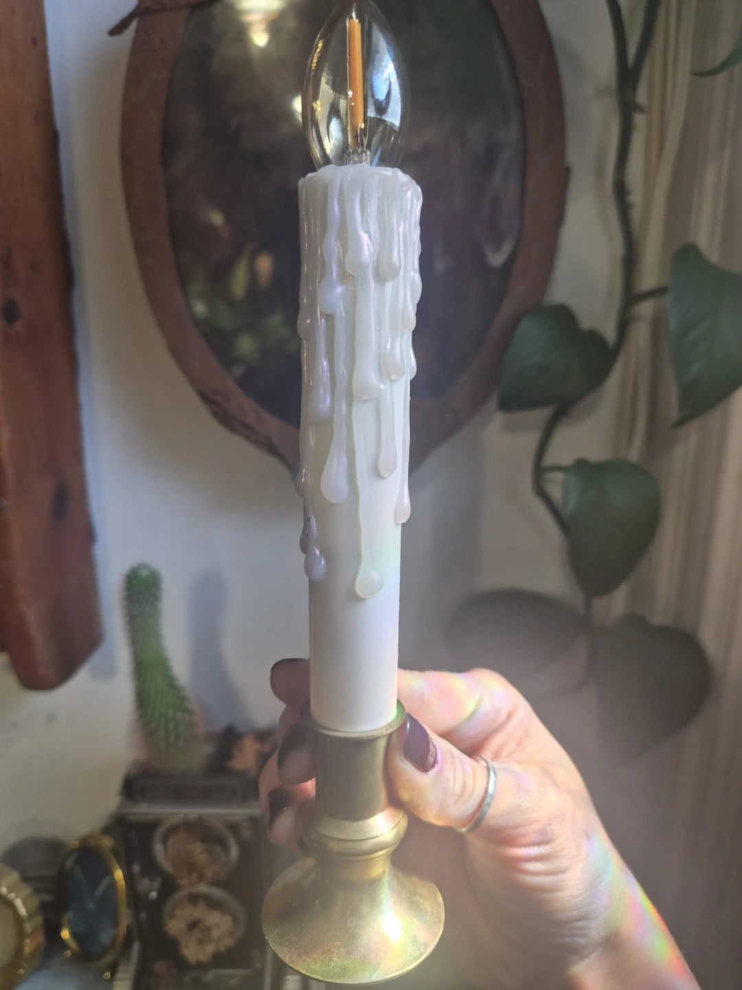 Electric Drip Candle Night Light - photo 3