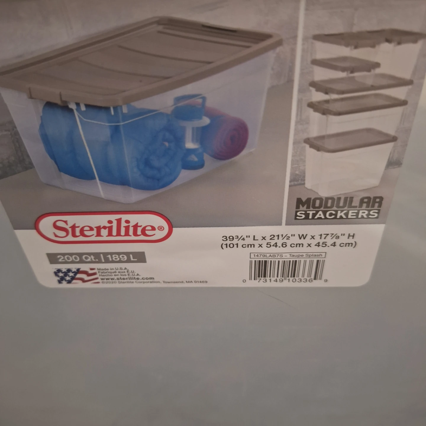 Sterilite 200 Qt Modular Stacker Storage Bin - photo 2