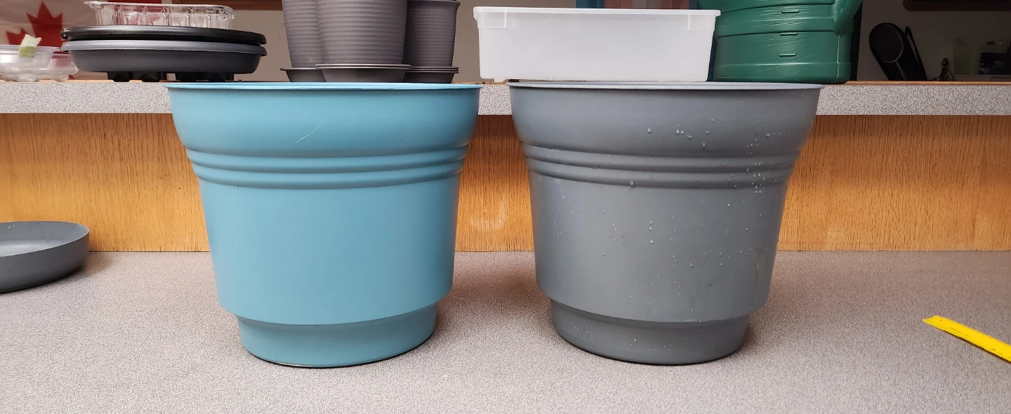 Set of Two Plastic Plant Pots