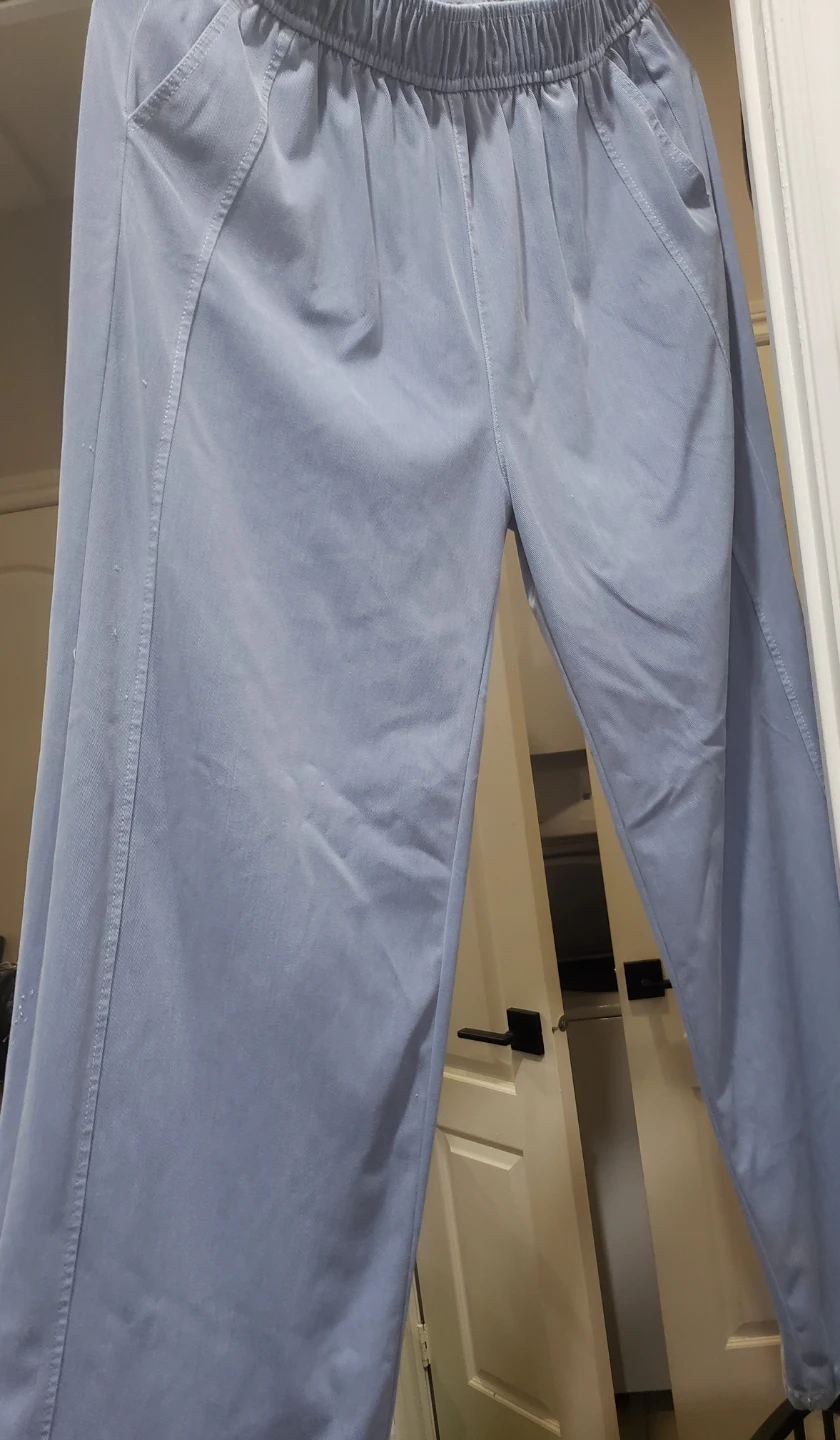 Light Blue Wide Leg Pants