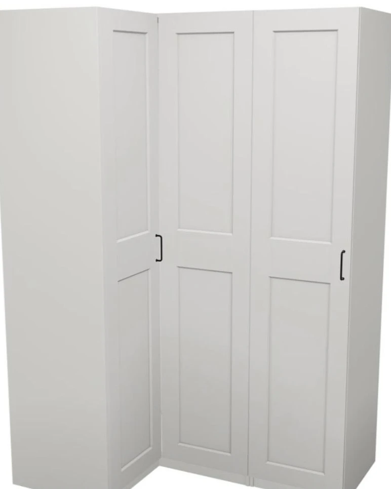 IKEA PAX Corner Wardrobe Unit White - Disassembled (As-Is)