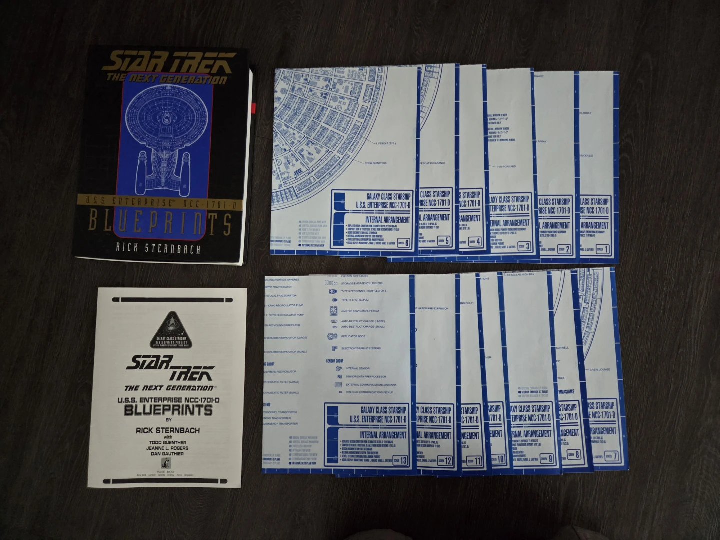 Star Trek TNG U.S.S. Enterprise NCC-1701-D Blueprints - photo 2