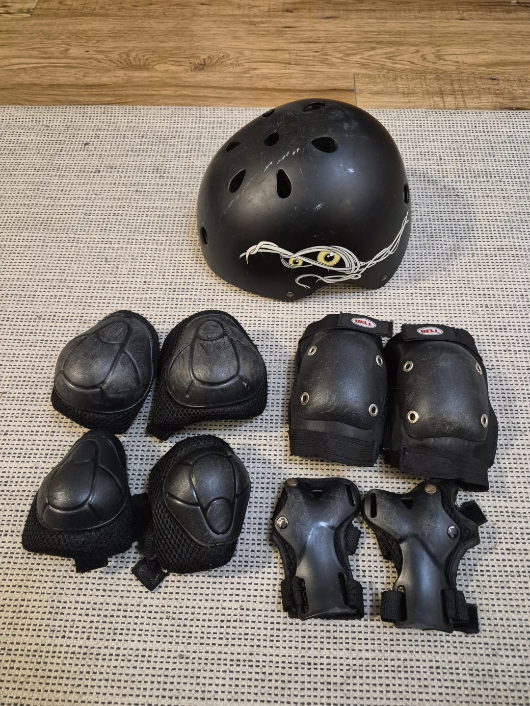 Kids Safety Helmet and Protective Gear Set