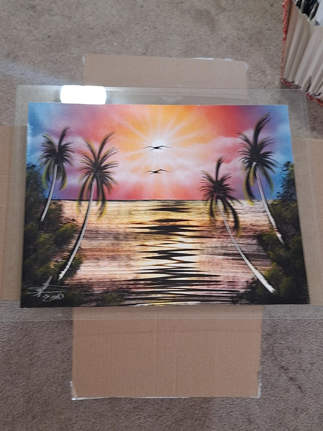 Tropical Sunset Art Print 2010