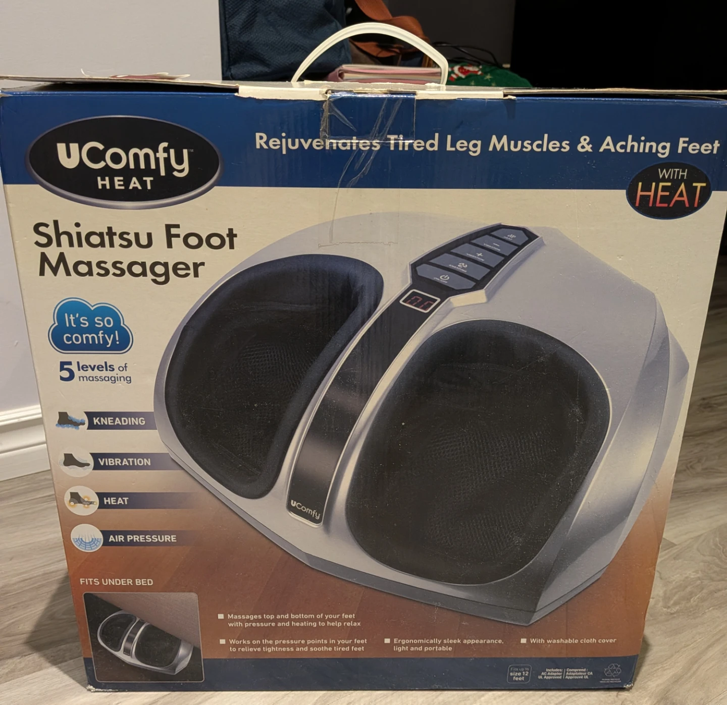 UComfy Shiatsu Foot Massager with Heat