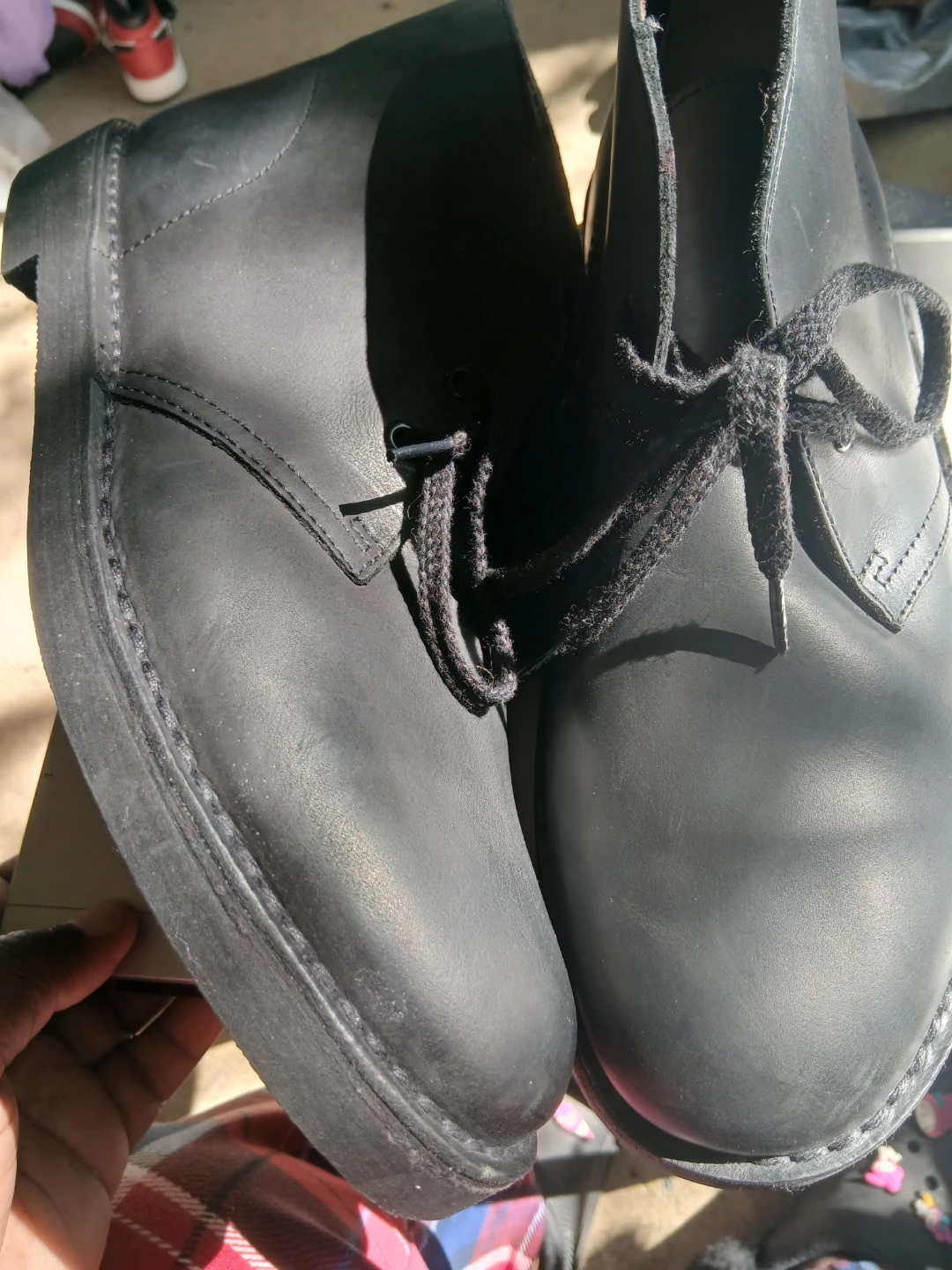 Clarks Bushacre 2 Black Boots US 7M