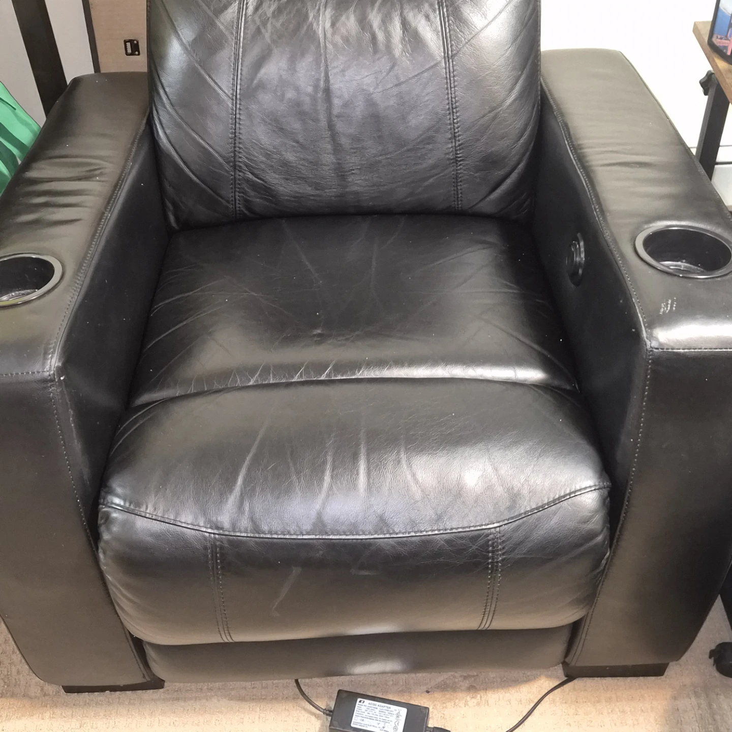 Black recliner