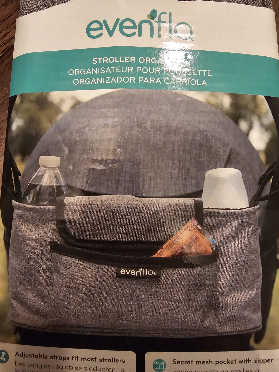 Evenflo Stroller Organizer - Gray Melange