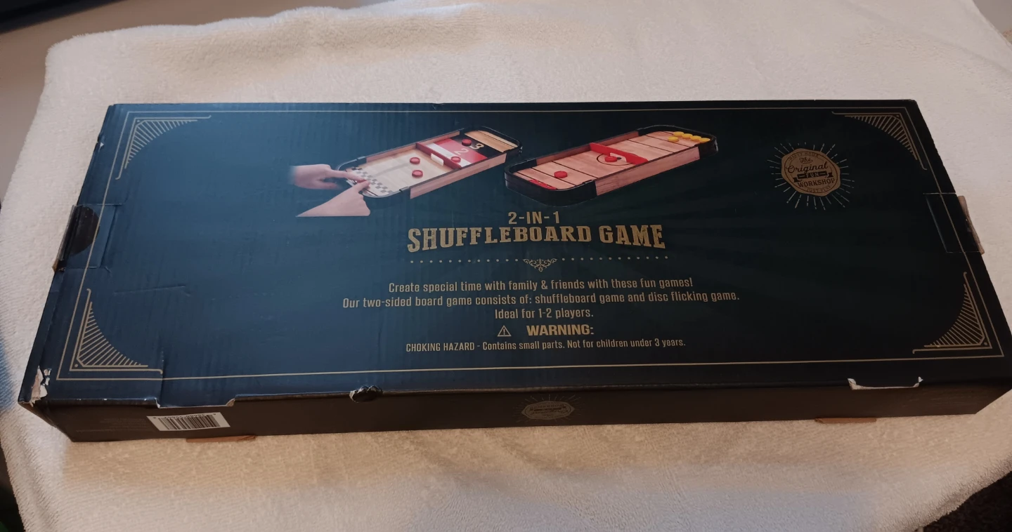 2-in-1 Shuffleboard and Disc Flicking Game - photo 2