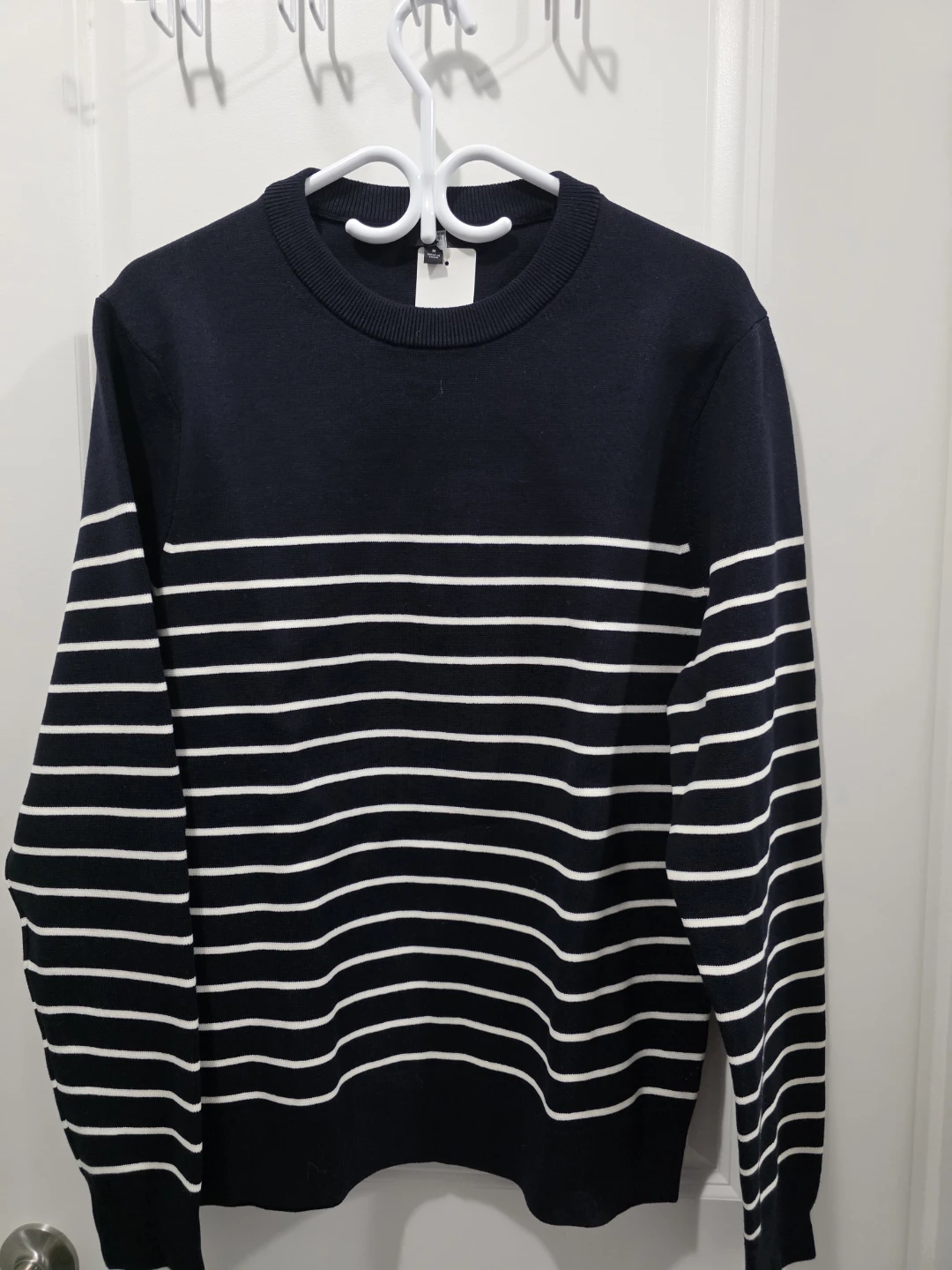 Uniqlo Milano Ribbed Crew Neck Sweater Navy - photo 2