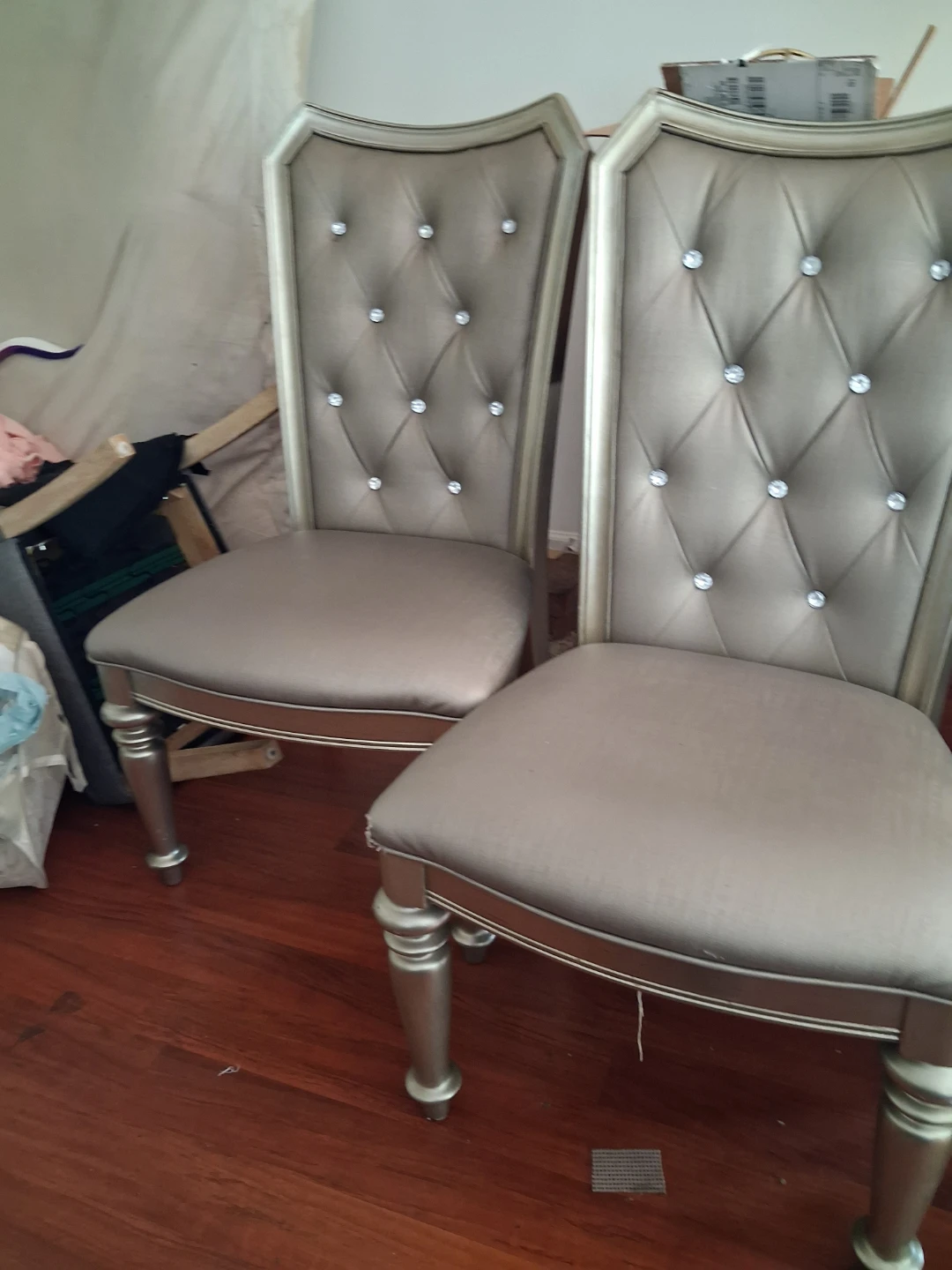 Set of 4 Upholstered Dining Chairs - photo 2