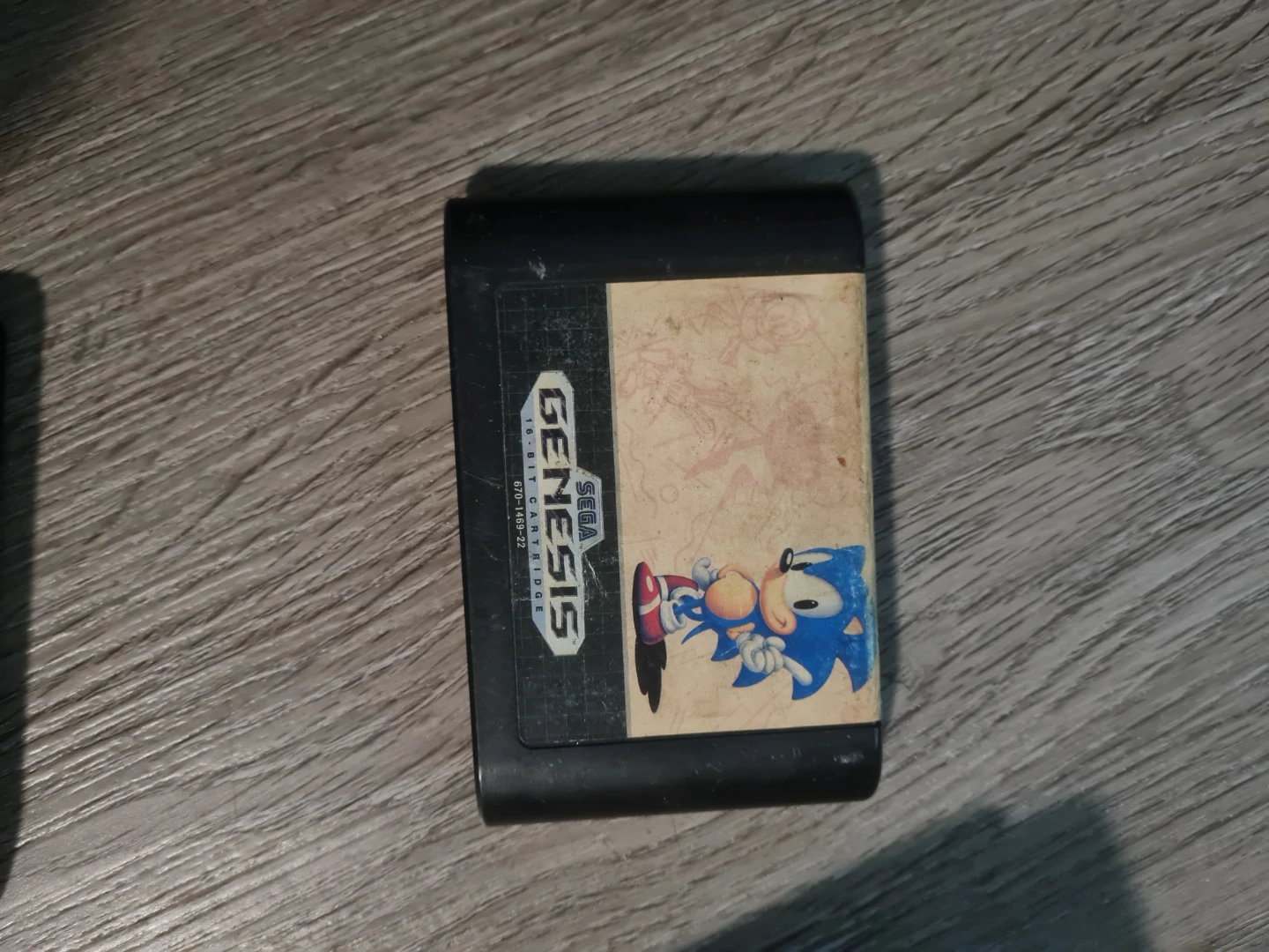 Sega Genesis Sonic the Hedgehog Game Cartridge