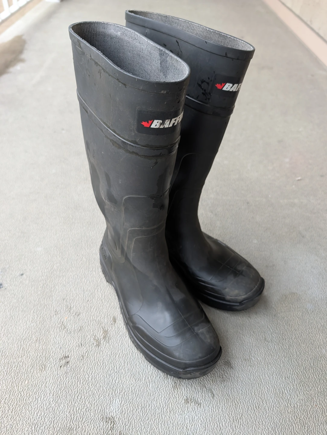 Baffin black rubber boots steal toe - photo 2