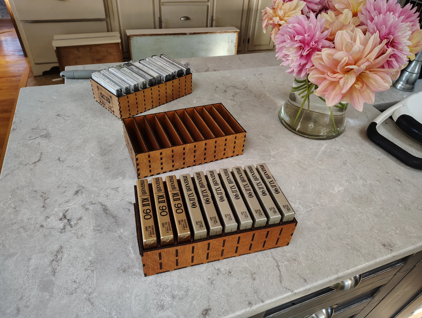 Custom Wooden Cassette Tape Storage Holders - photo 5