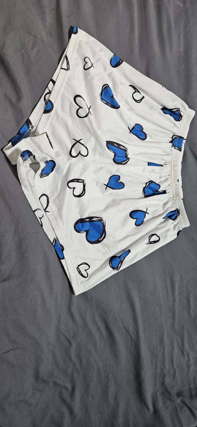 White Heart Print Pajama Set - Size Small - photo 2