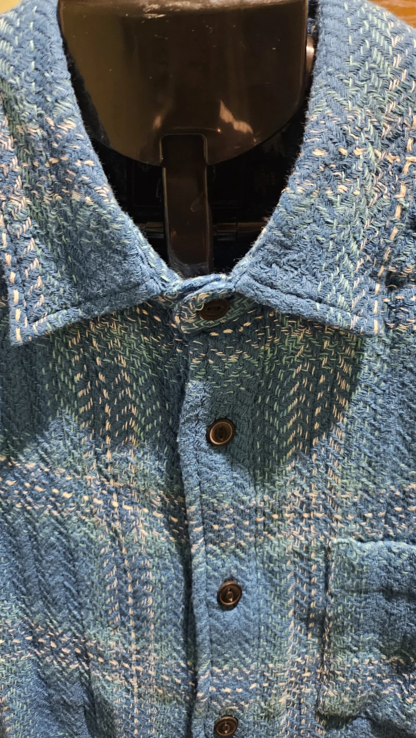 Grayers Brawny Loose Twill Shirt - Cobalt Green - photo 5