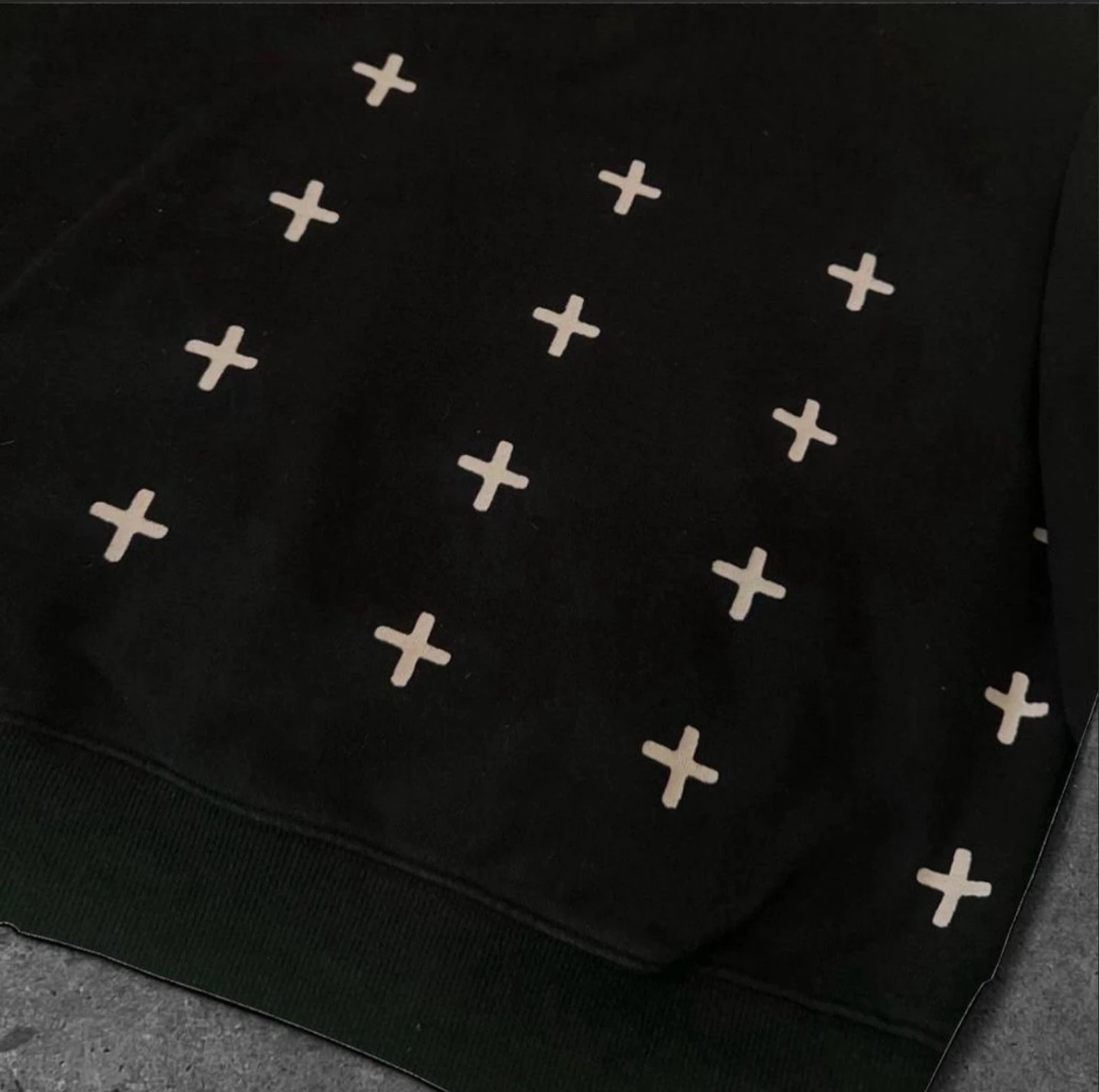 Ksubi Black Hoodie with Cross Graphic - photo 2