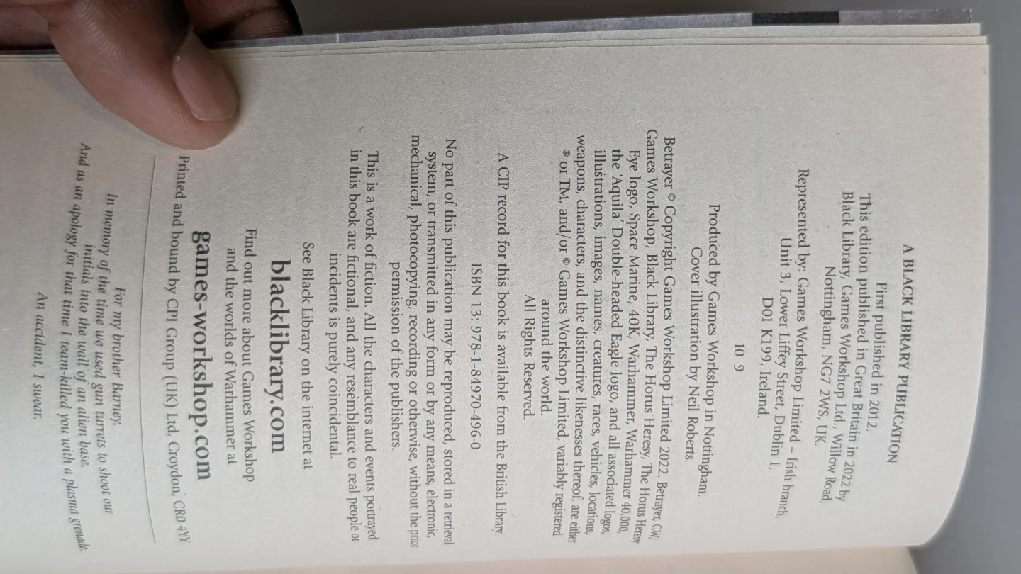 Betrayer - The Horus Heresy by Aaron Dembski-Bowden, Book 24 - photo 4