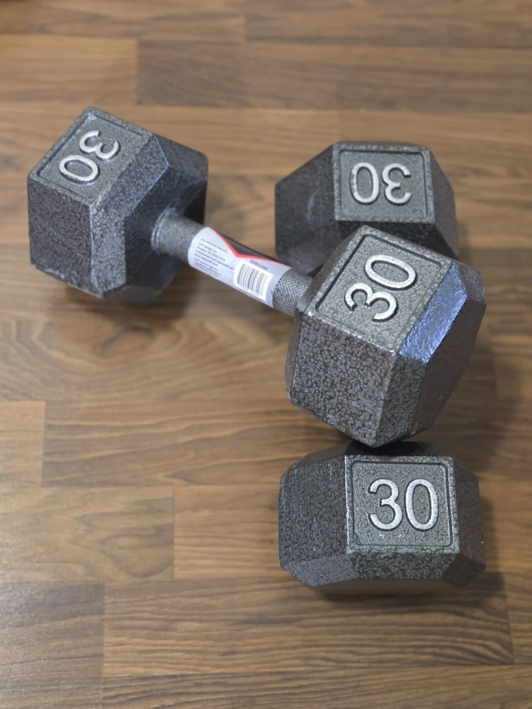 30lb Cast Iron Hex Dumbbell Pair - New! - photo 2