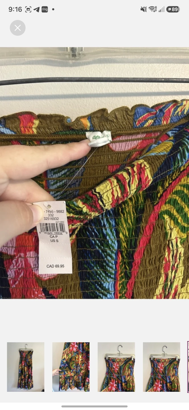 Aerie Tropical Floral Strapless Maxi Dress - photo 4