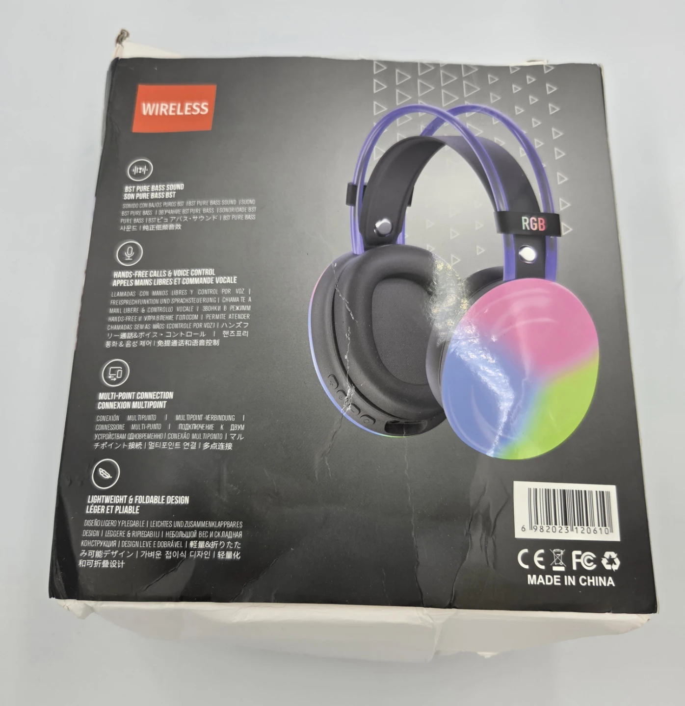 BST Wireless RGB Headphones