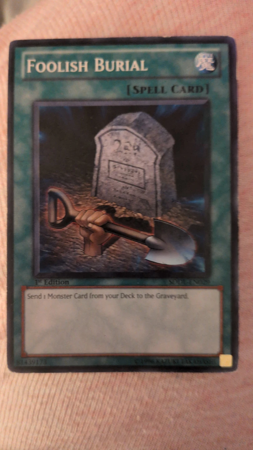 Foolish Burial Yu-Gi-Oh! Card 1st Edition