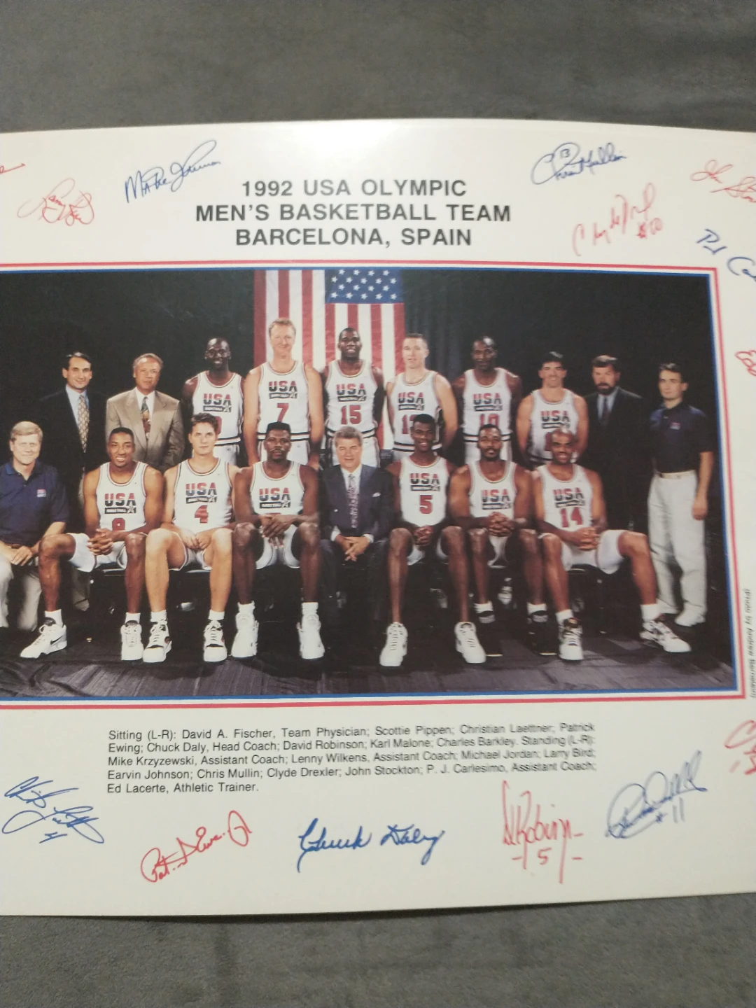 1992 USA Olympic Men's and Women's Basketball Team Pictures