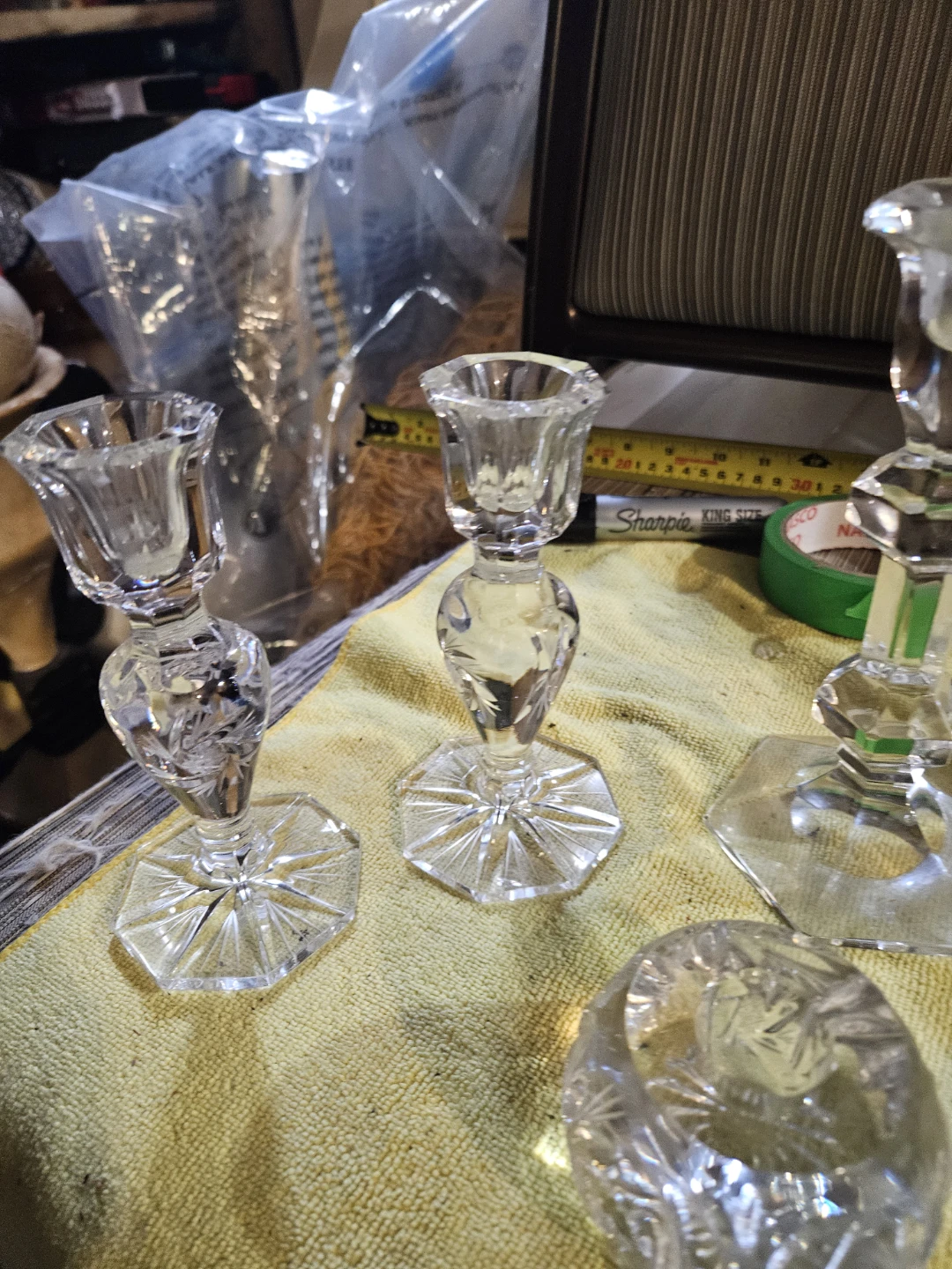 Set of 5 Crystal Candle Holders - photo 5