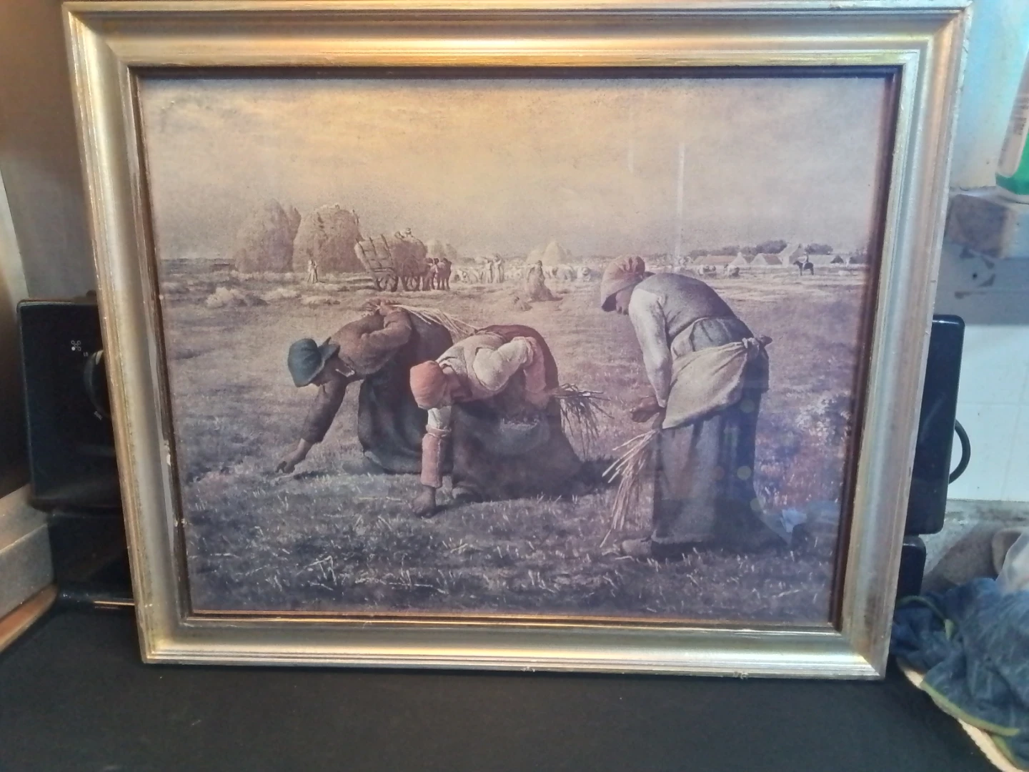 Vintage Framed Art Print "The Gleaners" by Jean-François Millet