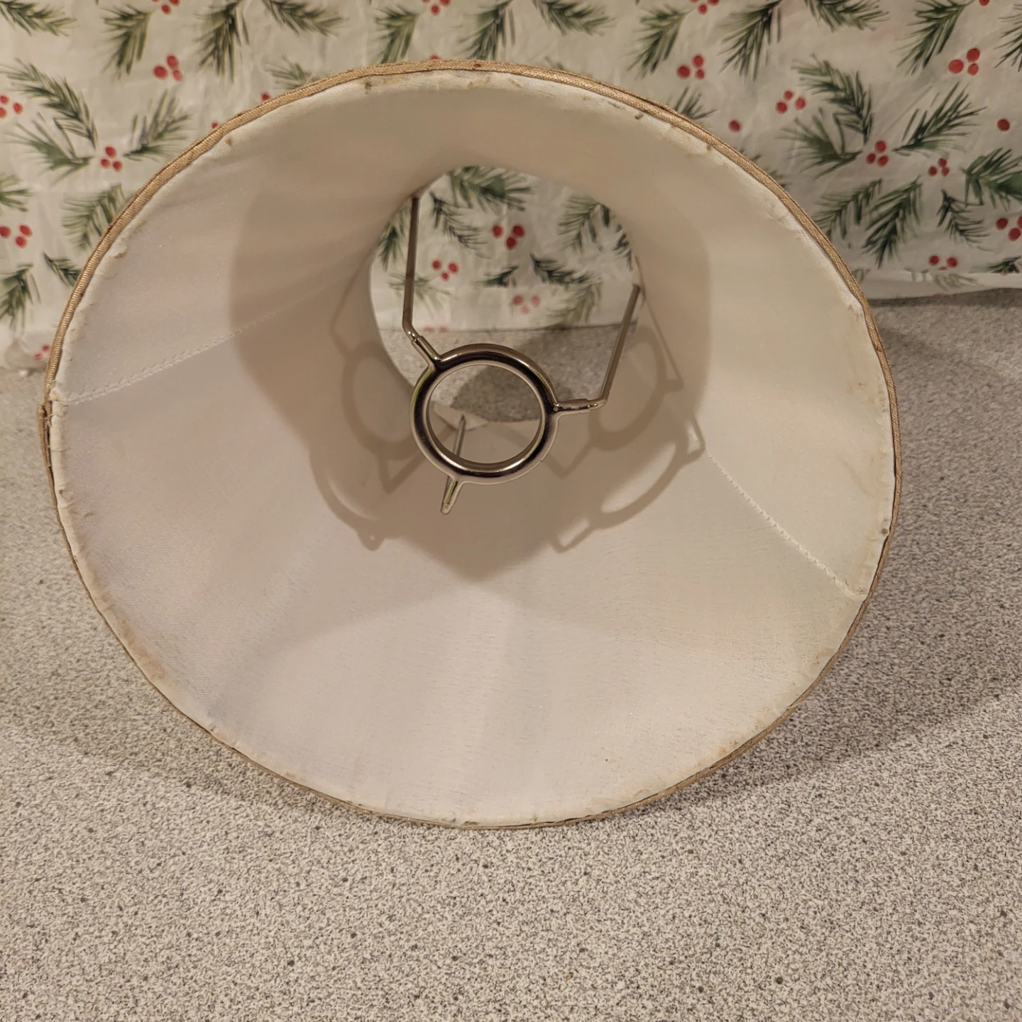 Pleated Gold Fabric Lampshade - photo 2