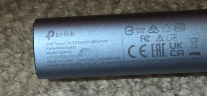TP-Link USB Type-C to 2.5 Gigabit Ethernet Network Adapter - photo 2