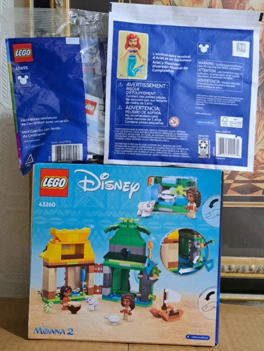 LEGO Disney Lot (3 Sets) Moana, Cinderella, Ariel & Flounder - photo 3