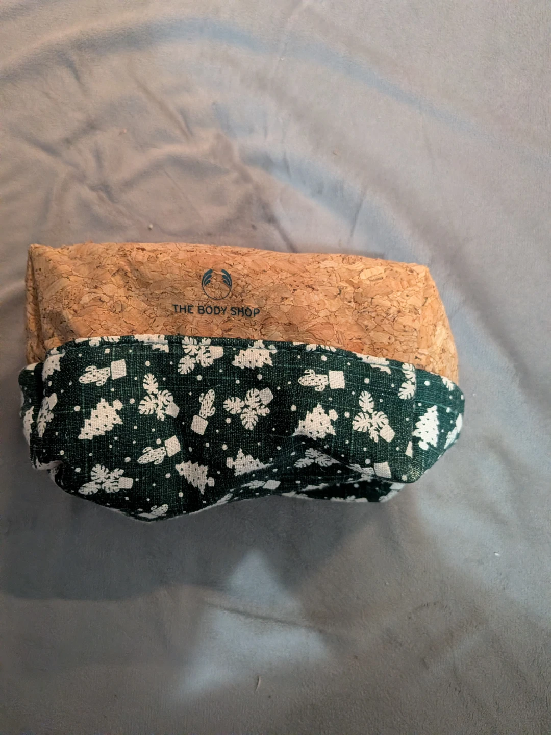 The Body Shop Cork and Fabric Pouch
