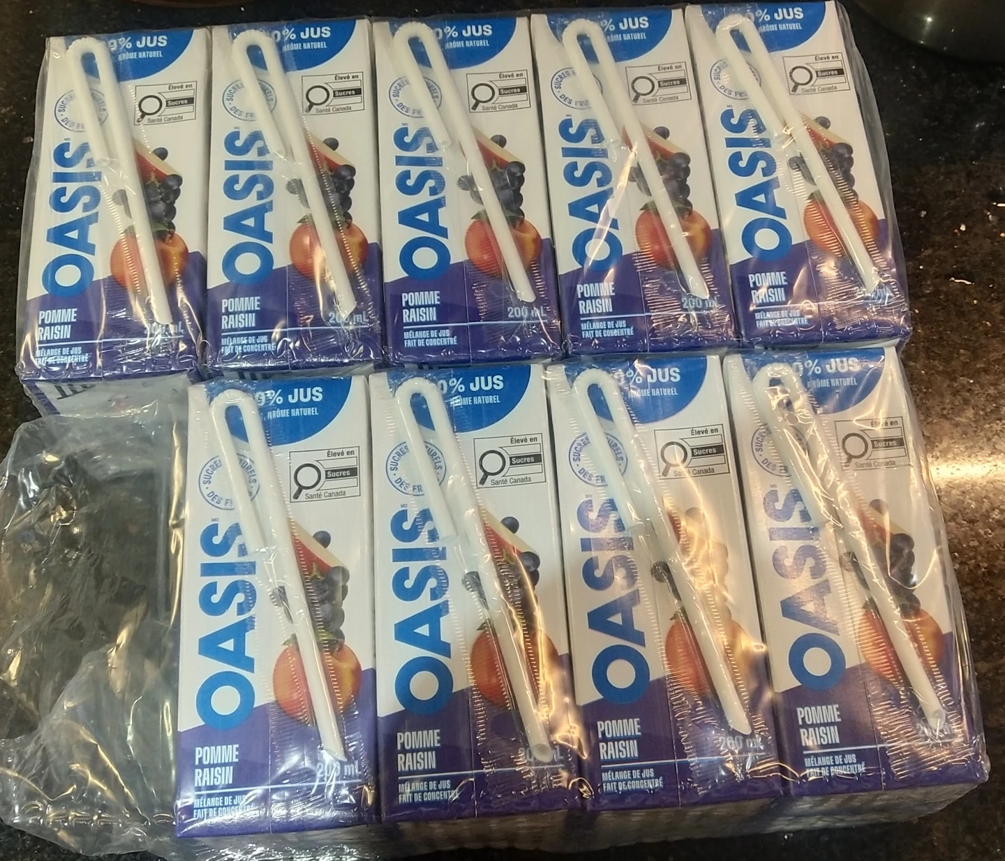 Oasis Apple Grape Juice Boxes - 18 Pack