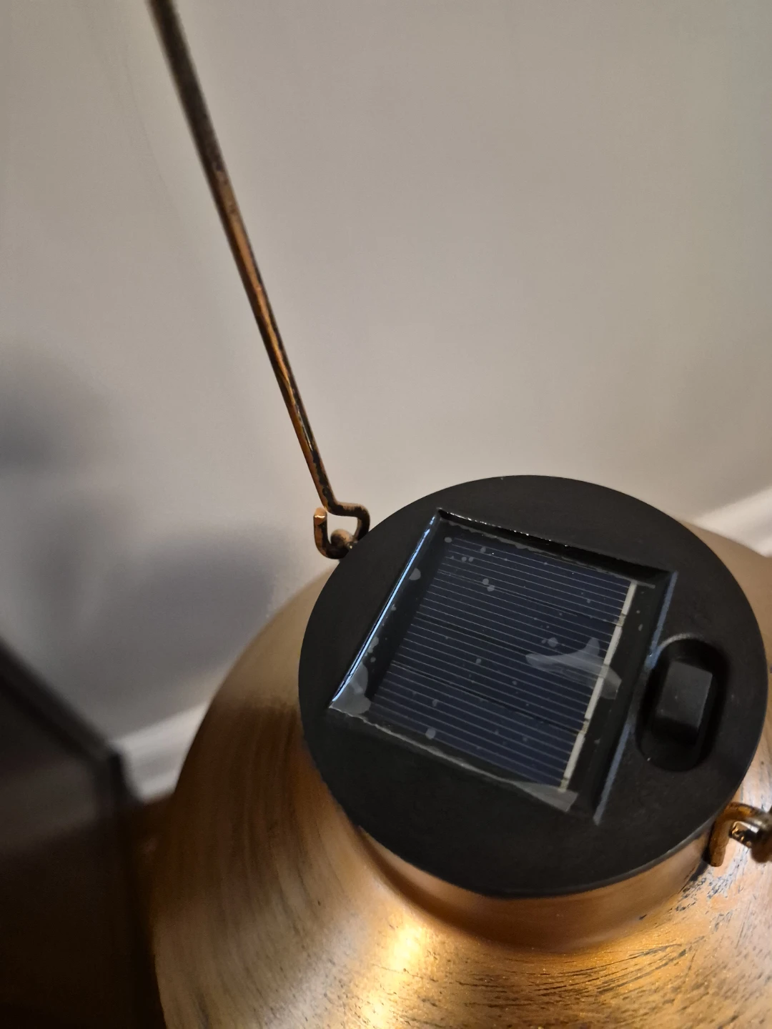 Vintage-Style Solar Hanging Lantern - photo 2