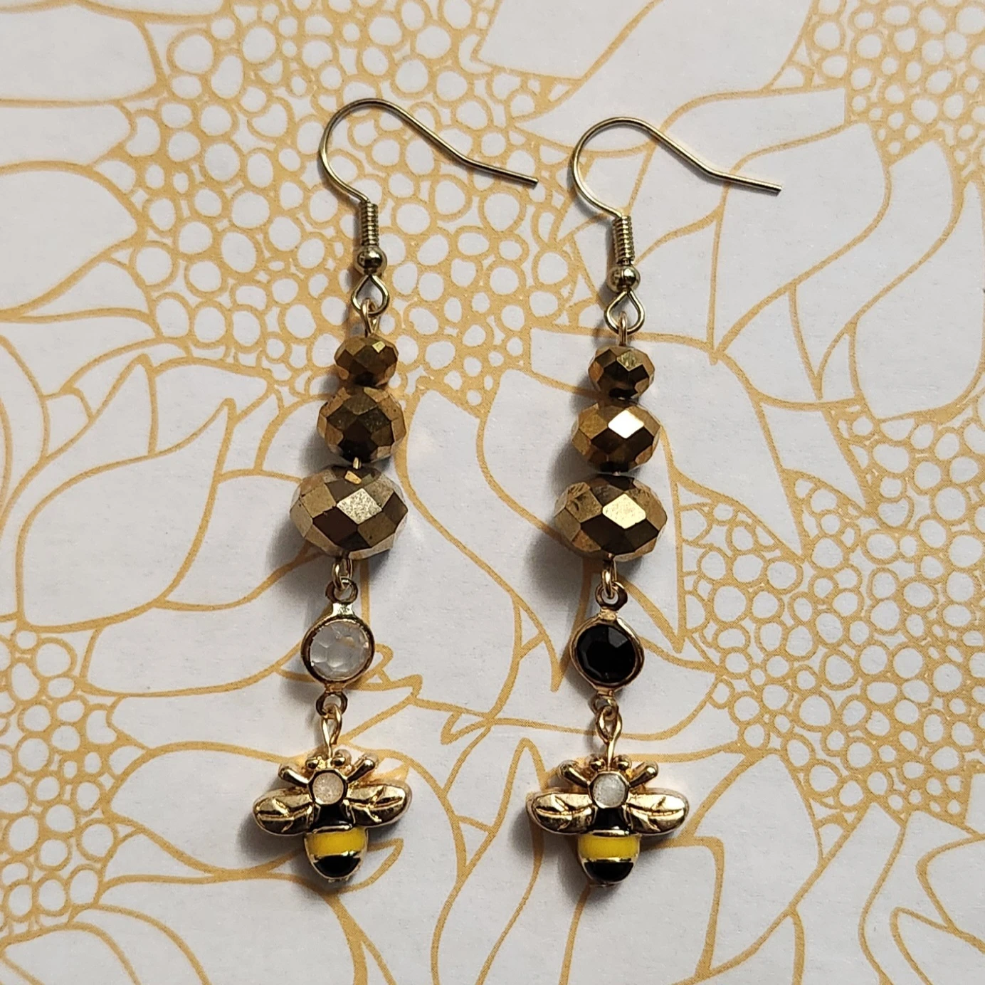 Royal Jelly Bee Necklace and Earring Set - photo 3