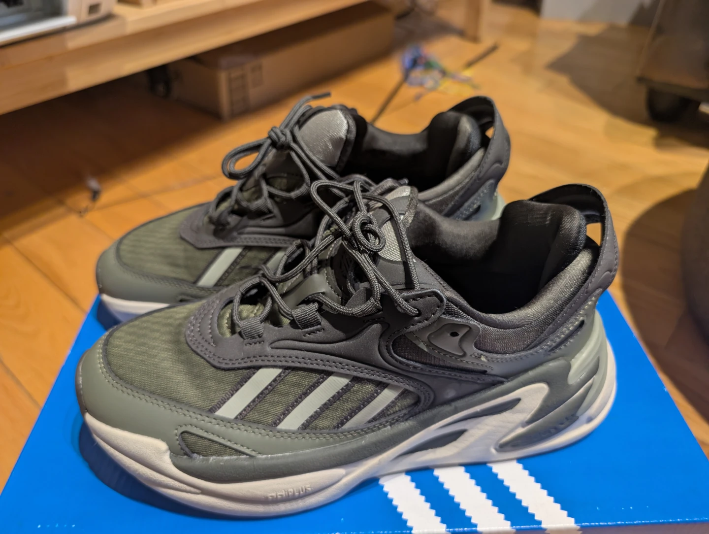 Adidas Ozmorph Olive Green Sneakers - photo 4