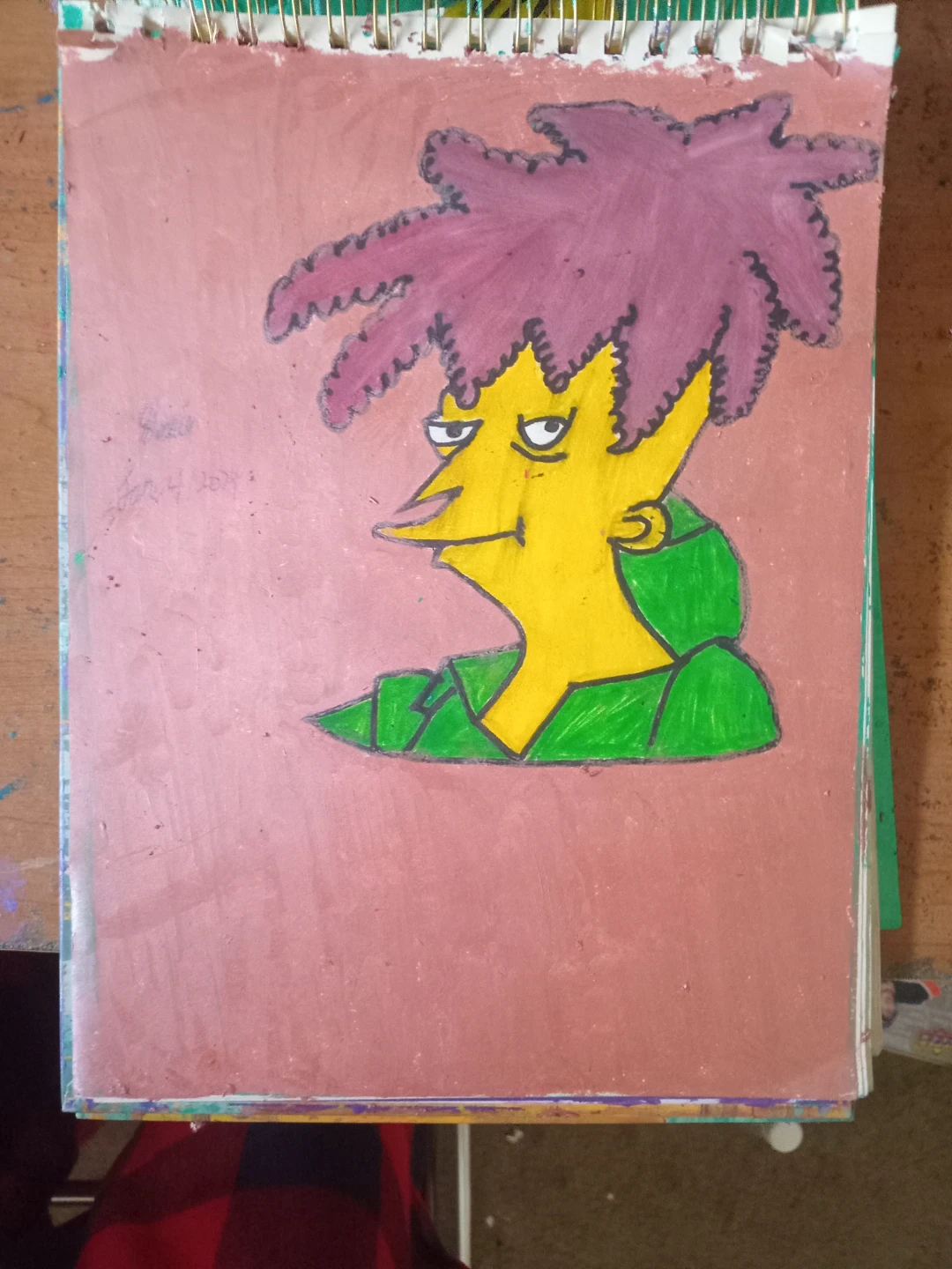 THE SIMPSONS DRAWINGS BY CUSTOM ARTIST SHERWIN - photo 5