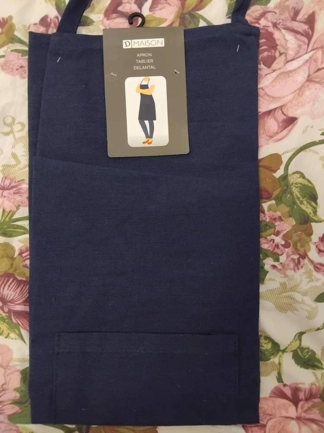 D Maison Navy Blue Apron