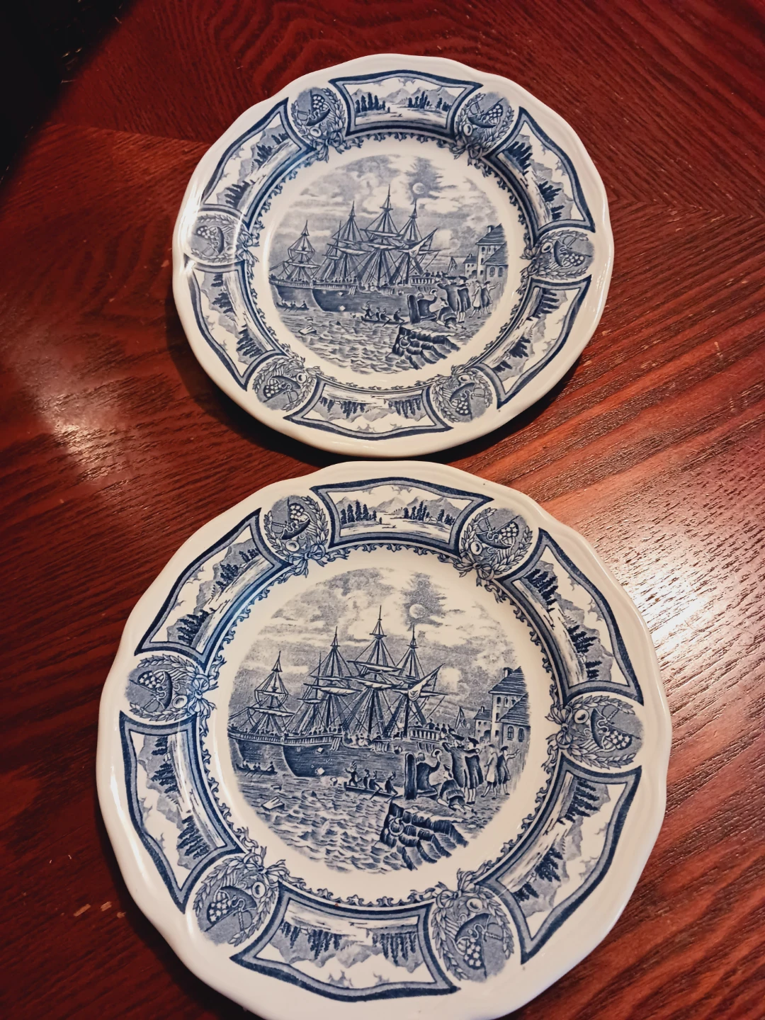 2× Royal Staffordshire American Heritage Ironstone Plates