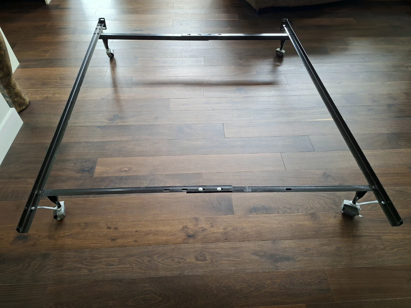 DOUBLE/FULL BED FRAME + HEADBOARD + BOX SPRING — $40 - photo 3
