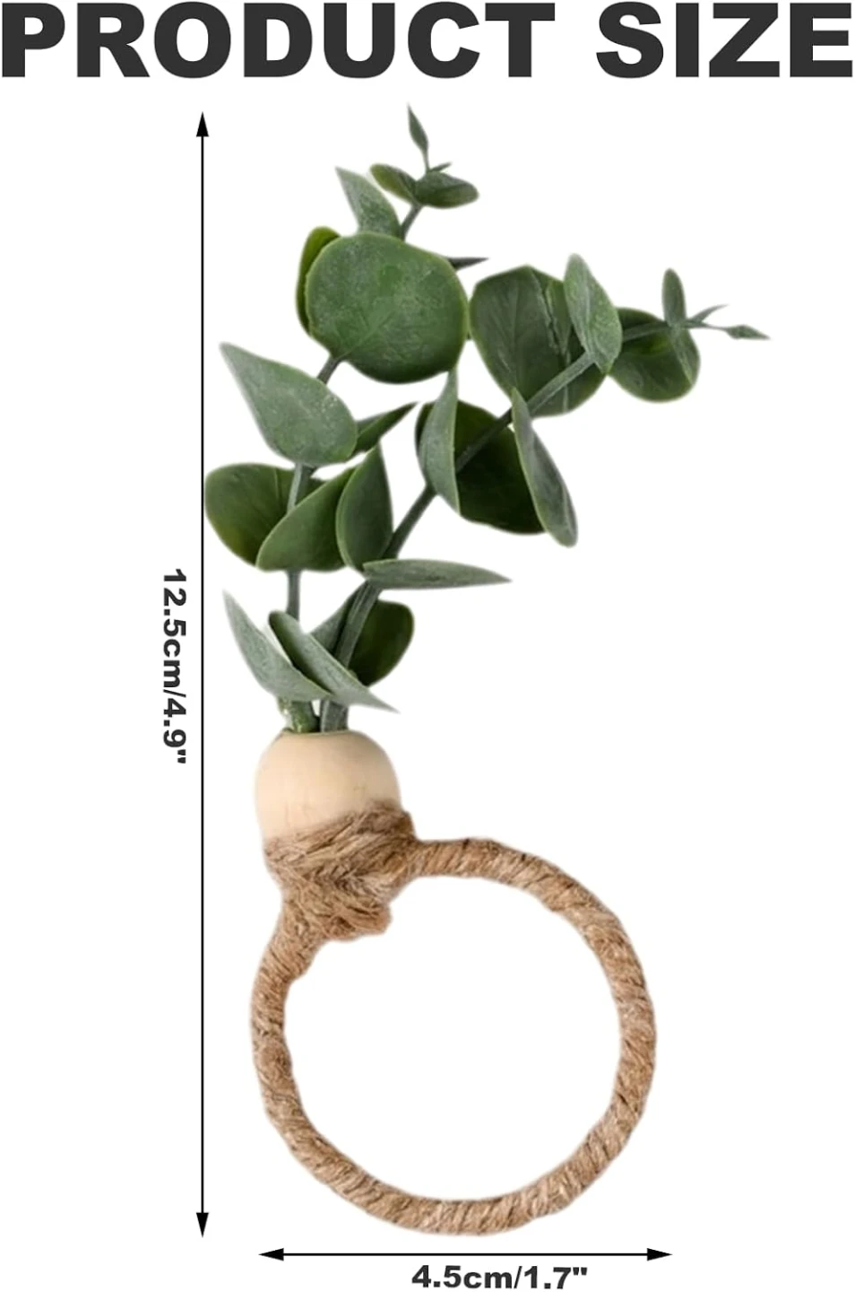 Set of 6 Eucalyptus Napkin Rings - photo 3