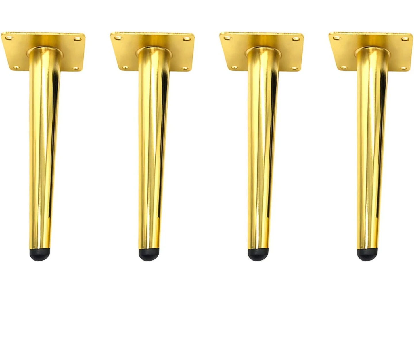 Set of 4 Gold Furniture Legs