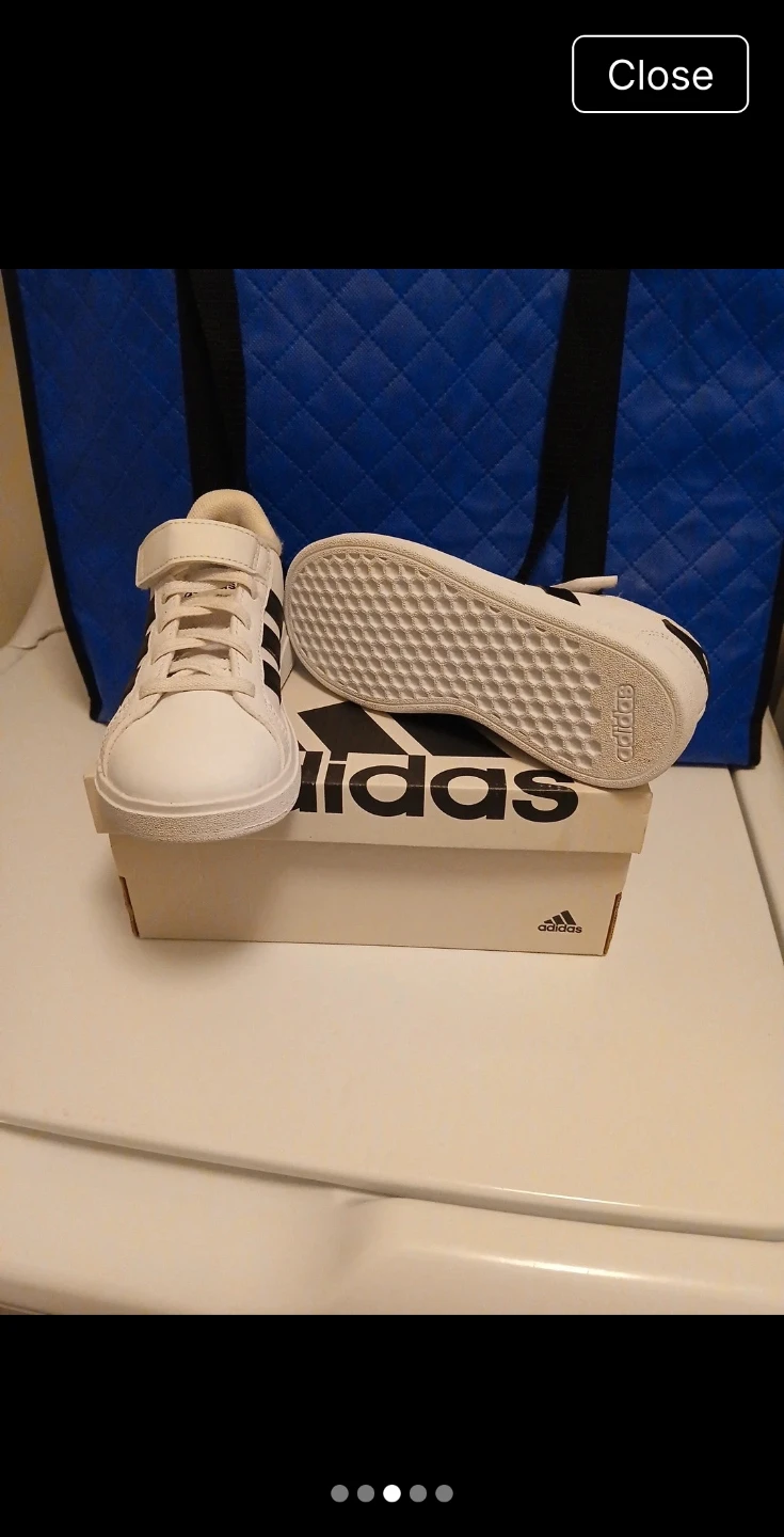 Adidas Grand Court 2.0 EL K Shoes Size 12K - photo 5