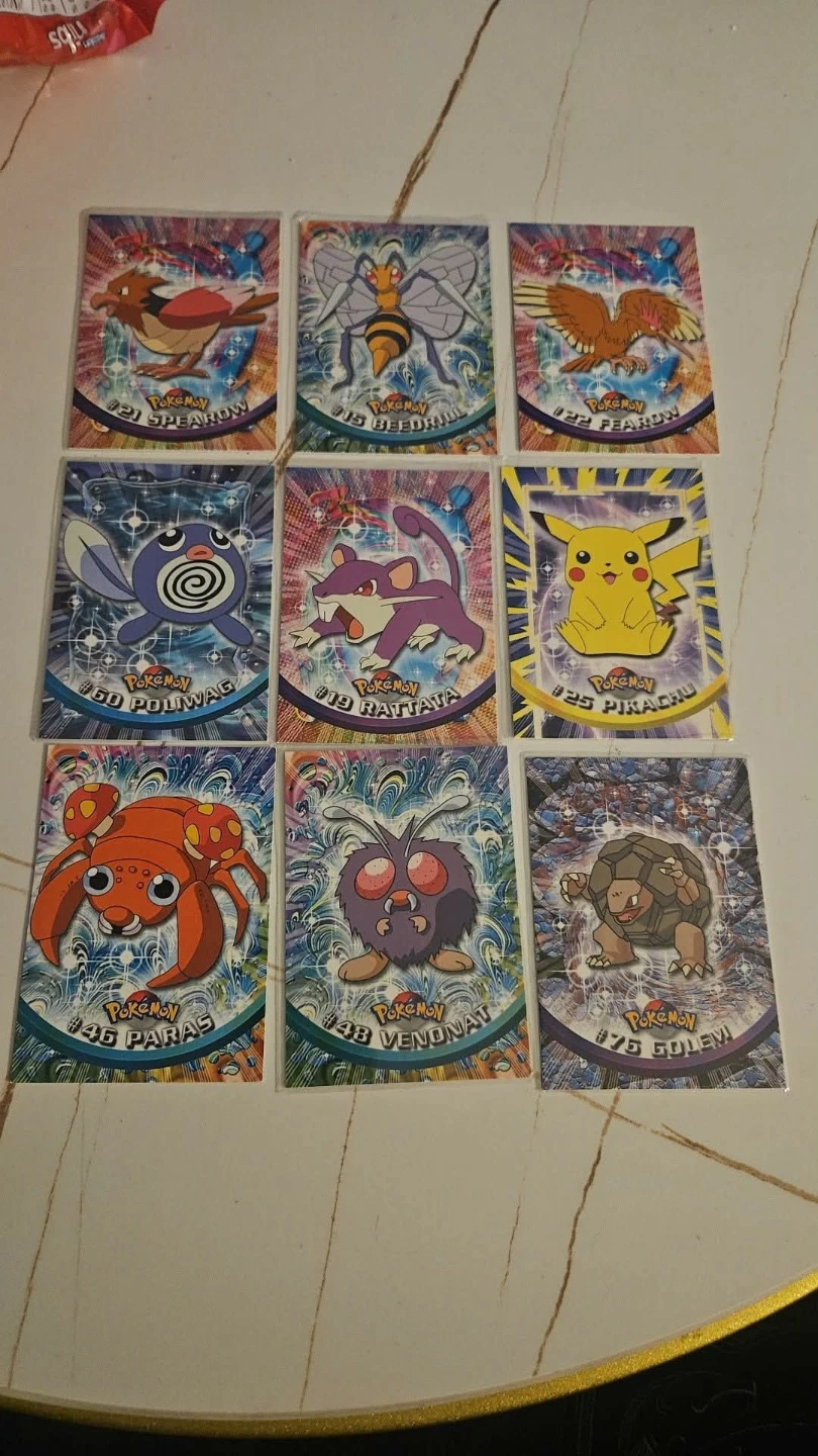 Vintage topps Pokémon movie cards