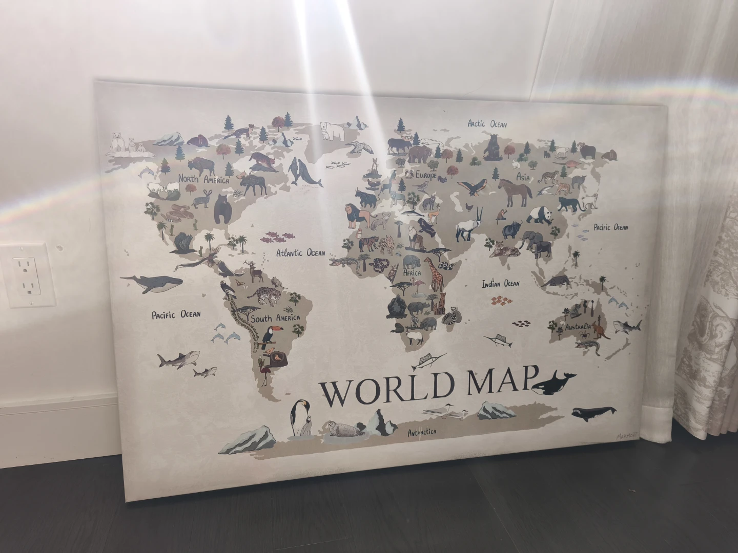 Marmont Hill World Map Canvas Wall Art