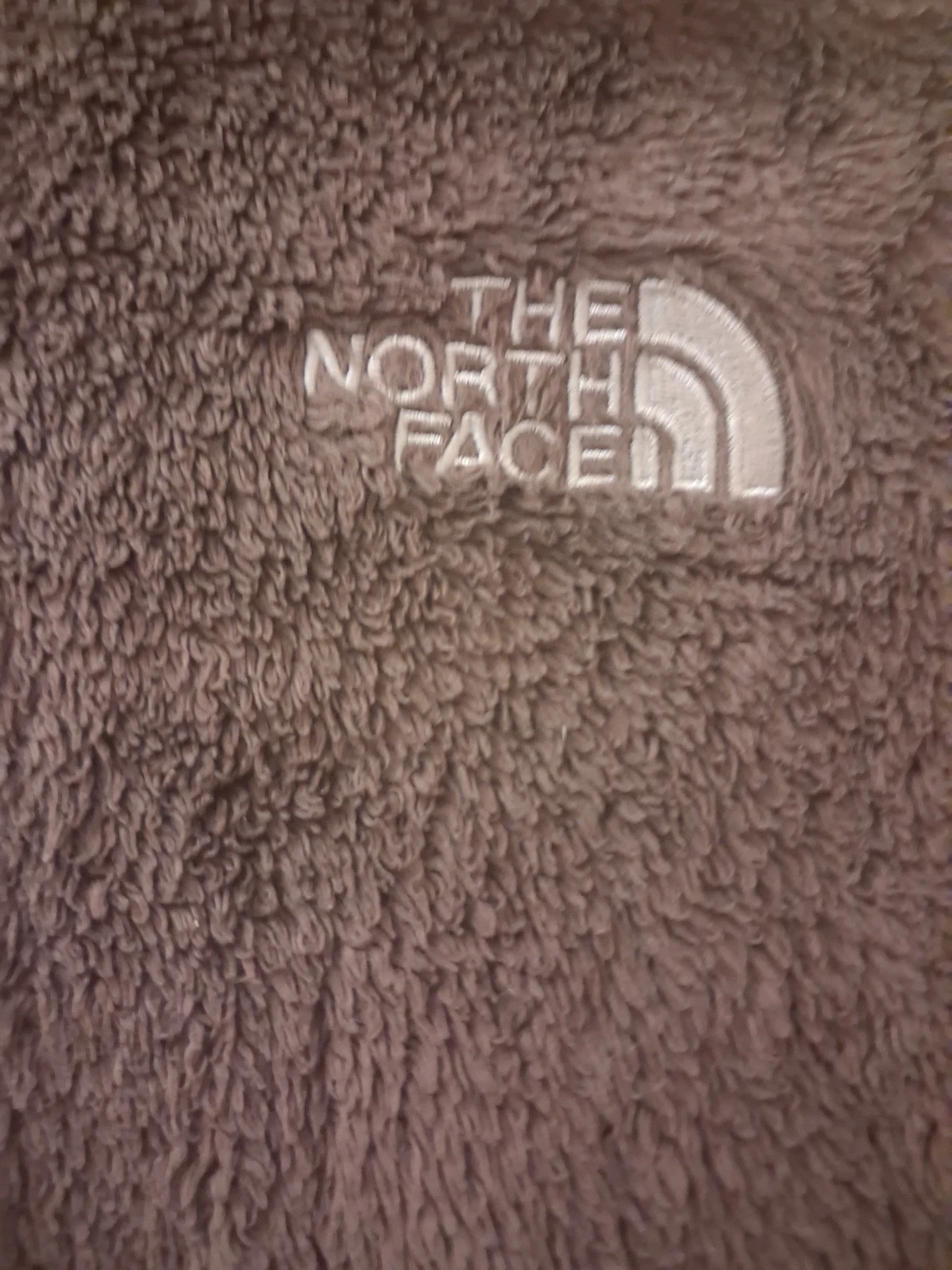 The North Face brown fuzzy fleece jacket - photo 3